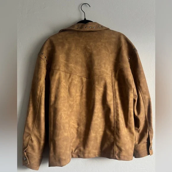 NWT Wild Fable Women's Faux Suede Fringe Jacket Size Large - Picture 2 of 3